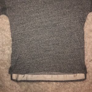 Gray Sweater w/ White line